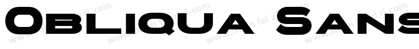 Obliqua Sans Bold字体转换